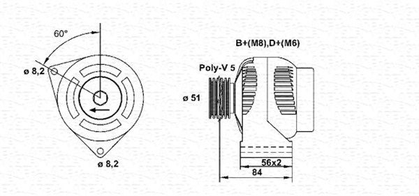 MAGNETI MARELLI Ģenerators 943356957010